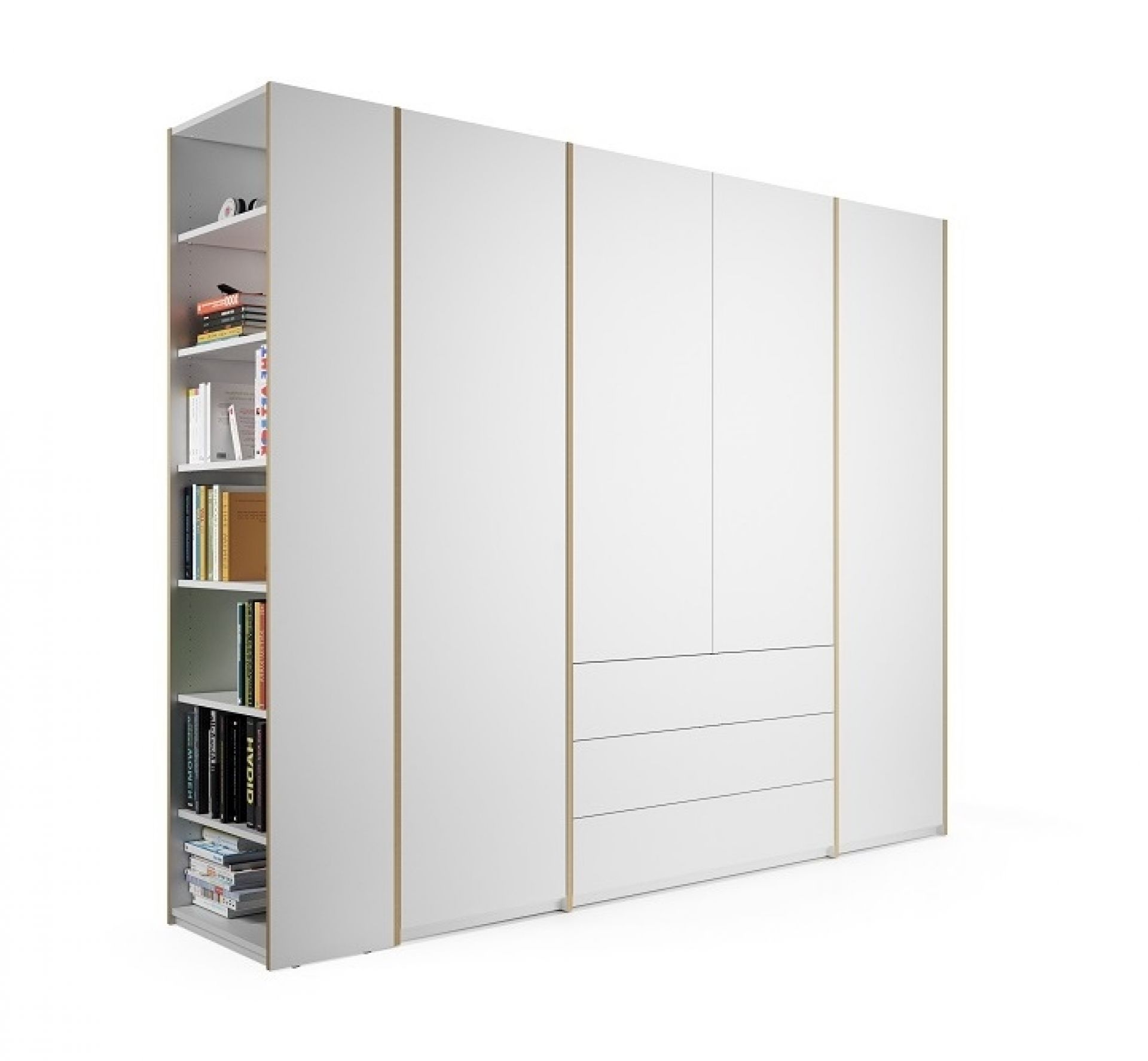 MODULAR PLUS Schrank mit Anbauregal links Müller Möbelwerkstätten